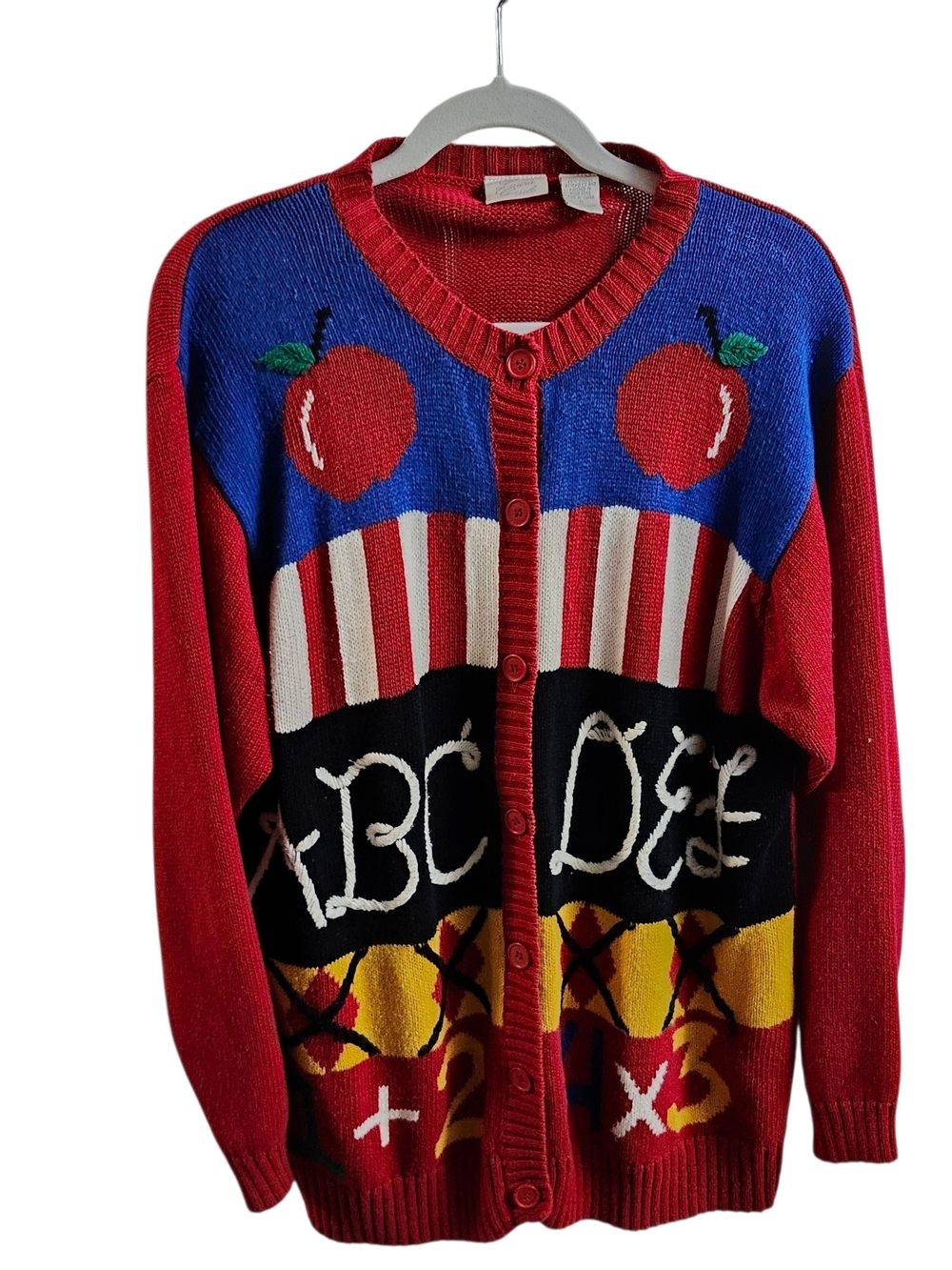 Laura Gayle XL School Teacher Cardigan Sweater Librarian